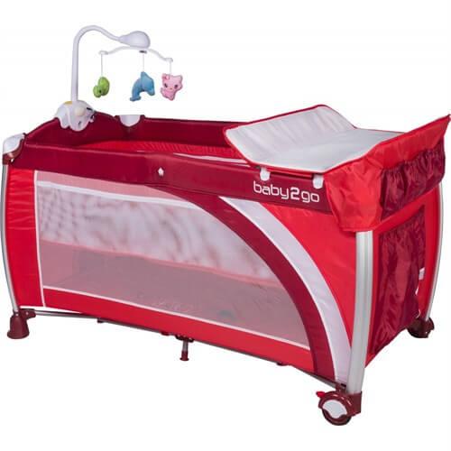 Baby2Go 6101 Oyun Parkı Yatak Kırmızı