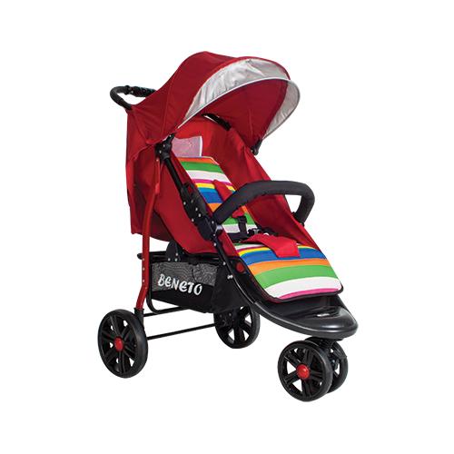 Beneto BT-333 Color-Line Jogger Bebek Arabası Kırmızı