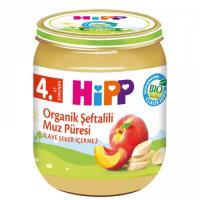 Hipp Kavanoz mamaları Organik Şeftalili Muz Püresi 125 gr