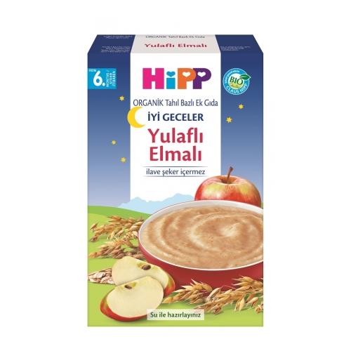 Hipp Organik İyi Geceler Sütlü Yulaflı Elmalı Tahıl Bazlı Ek Gıda 250g