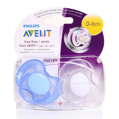 Philips Avent SCF178/63 Free Flow Yalancı Emzik 0-6 Ay Renkli 2'li