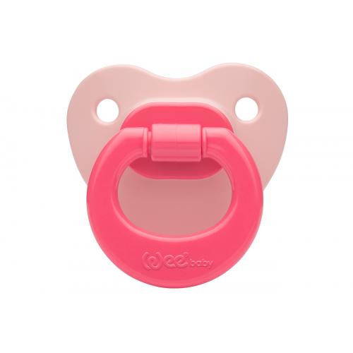Wee Baby 109 Mat No:3 18 Ay+ Silikon Damaklı Emzik Pembe