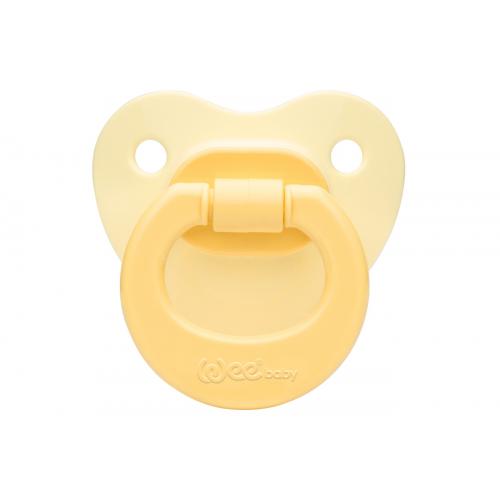 Wee Baby 109 Mat No:3 18 Ay+ Silikon Damaklı Emzik Sarı