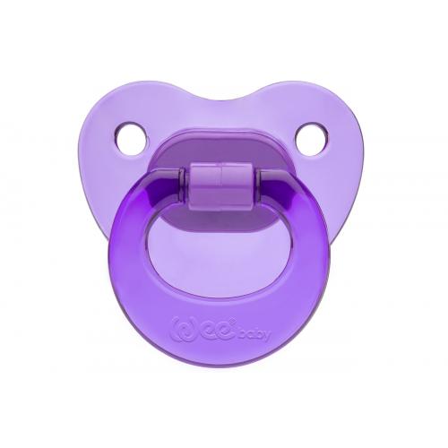 Wee baby 111 Akide Gövdeli Damaklı Emzik 0-6  Ay no:1 Mavi