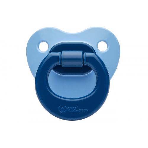 Wee Baby 819 Silikon Mat Gövdeli Damaklı Askılı No:2 6-18 Ay Mavi