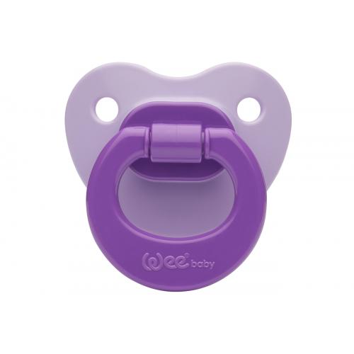 Wee Baby 819 Silikon Mat Gövdeli Damaklı Askılı No:2 6-18 Ay Mor