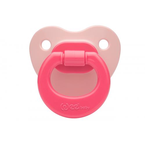 Wee Baby 819 Silikon Mat Gövdeli Damaklı Askılı No:2 6-18 Ay Pembe