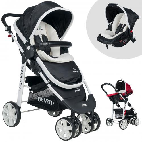 Beneto Bt-500 Trio Travel Bebek Arabası Siyah