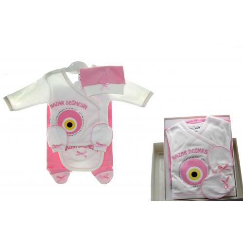 Dodo Nazar Kutuda 5′li Set Pembe