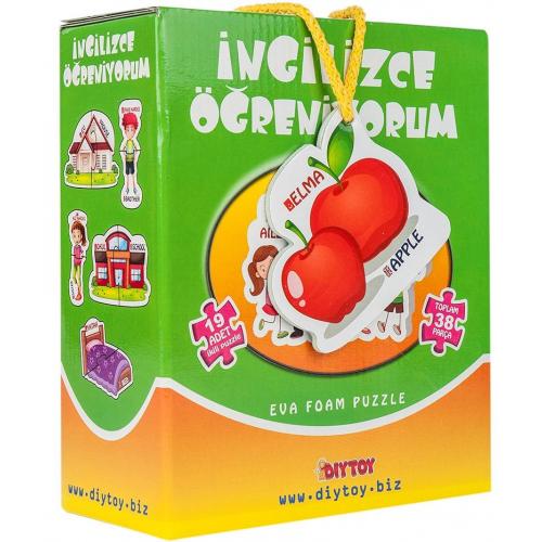 İngilizce Öğreniyorum Eğitici Puzzle (Eva Köpük)