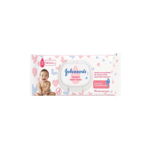 Johnson's Hassas Islak Havlu 72 Yaprak Kapaklı