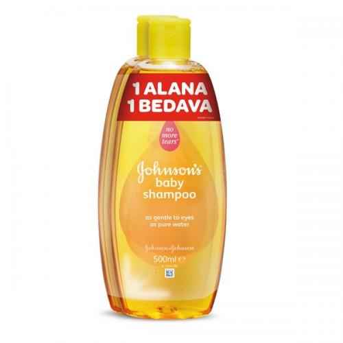 Johnsons Baby Bebek Şampuanı 500 ml + 500 ml (1 Alana 1 Bedava)