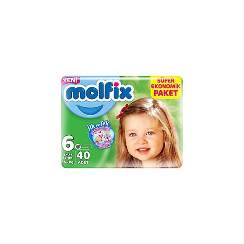 Molfix 6 Beden Extra Large 40 Adet Bebek Bezi