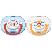 Philips Avent SCF172/62 0 BPA Silikon Emzik Desenli 2li 6-18 Ay
