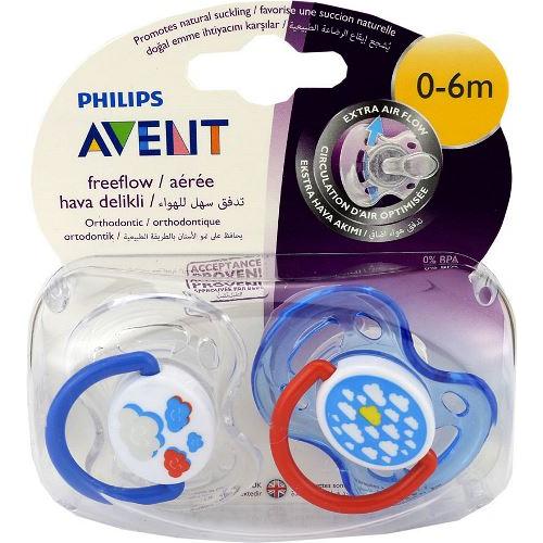 Philips Avent SCF172/68 0 BPA Silikon Emzik Desenli 2li 0-6 Ay